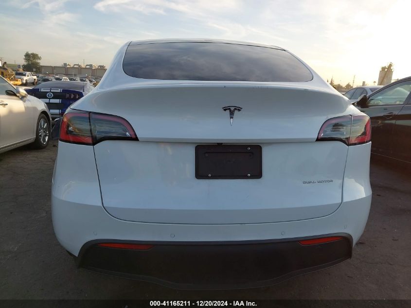 2020 Tesla Model Y Long Range Dual Motor All-Wheel Drive VIN: 5YJYGDEE3LF053968 Lot: 41165211