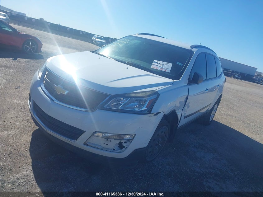 Vin: 1gnkrfed3gj344964, lot: 41655652, chevrolet traverse ls 20162