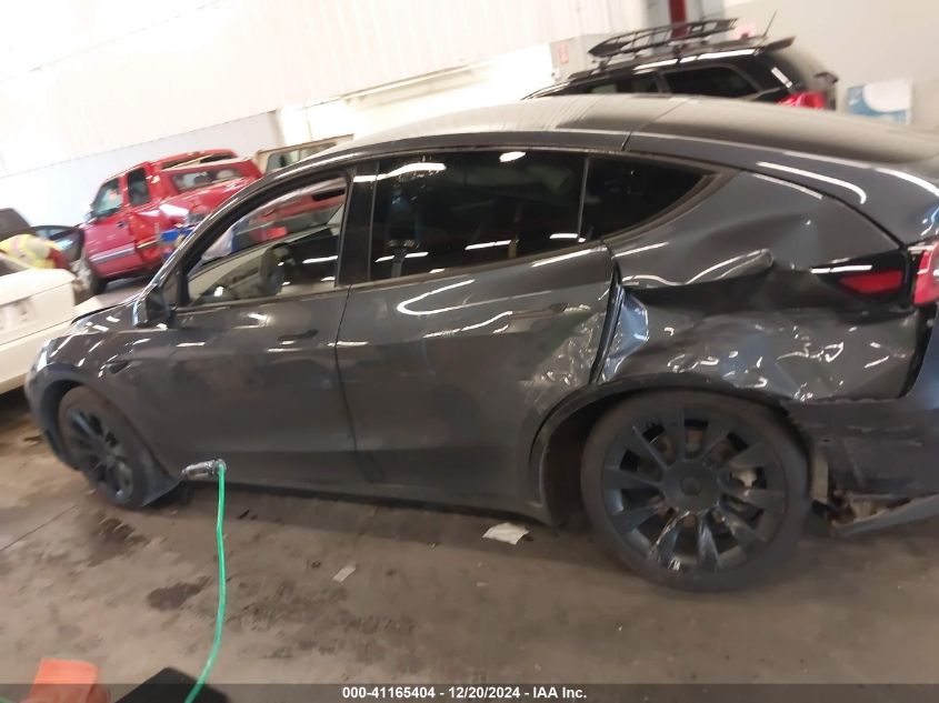 2021 Tesla Model Y Long Range Dual Motor All-Wheel Drive VIN: 5YJYGDEE8MF118380 Lot: 41165404