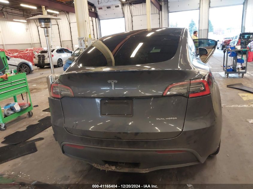 2021 Tesla Model Y Long Range Dual Motor All-Wheel Drive VIN: 5YJYGDEE8MF118380 Lot: 41165404