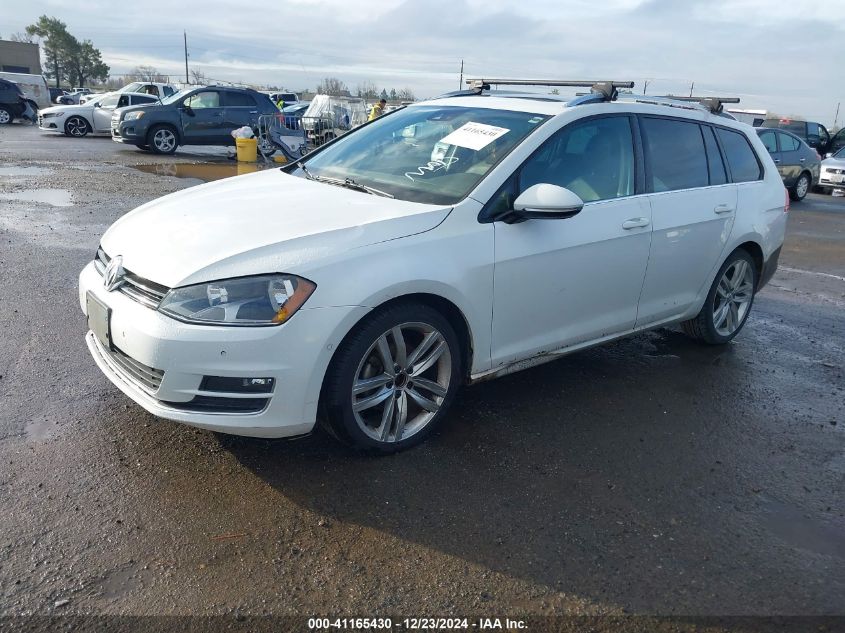 2016 VOLKSWAGEN GOLF SPORTWAGEN TSI SEL 4-DOOR - 3VWC17AU5GM510014
