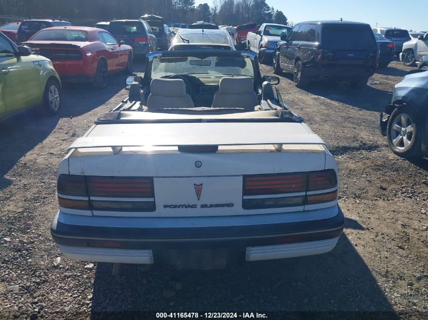 1991 Pontiac Sunbird Le VIN: 1G2JB34T9M7540338 Lot: 41165478