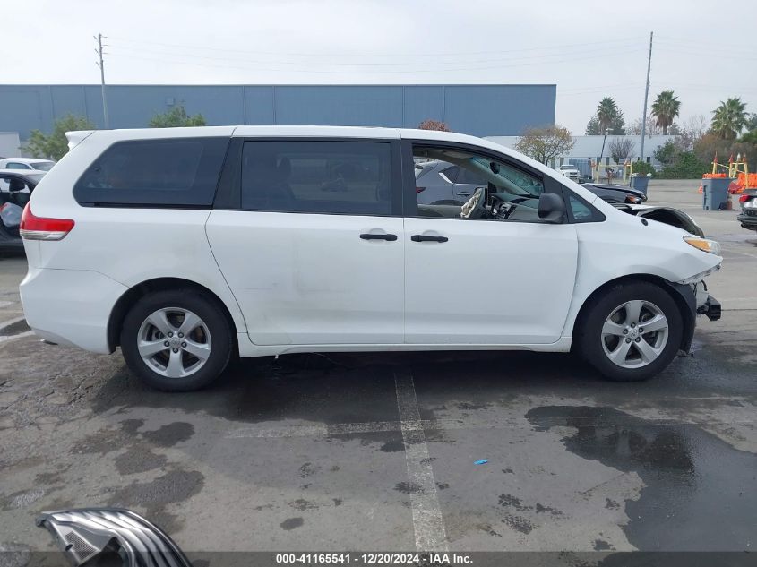 VIN 5TDZK3DC6DS280582 2013 Toyota Sienna, L V6 7 Pa... no.14