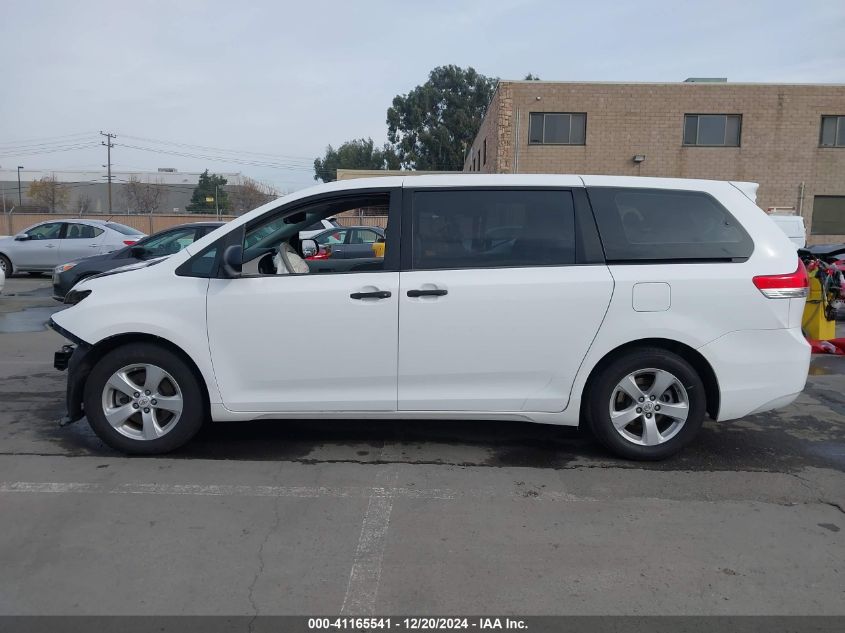 VIN 5TDZK3DC6DS280582 2013 Toyota Sienna, L V6 7 Pa... no.15