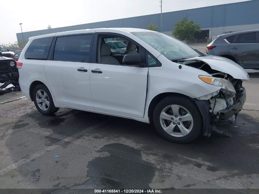 VIN 5TDZK3DC6DS280582 2013 Toyota Sienna, L V6 7 Pa... no.1