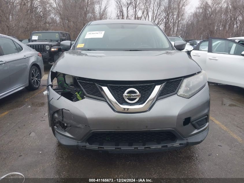 2016 Nissan Rogue S VIN: KNMAT2MV7GP648899 Lot: 41165673