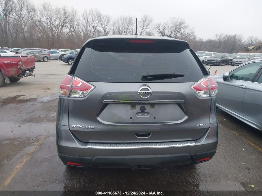 2016 Nissan Rogue S VIN: KNMAT2MV7GP648899 Lot: 41165673