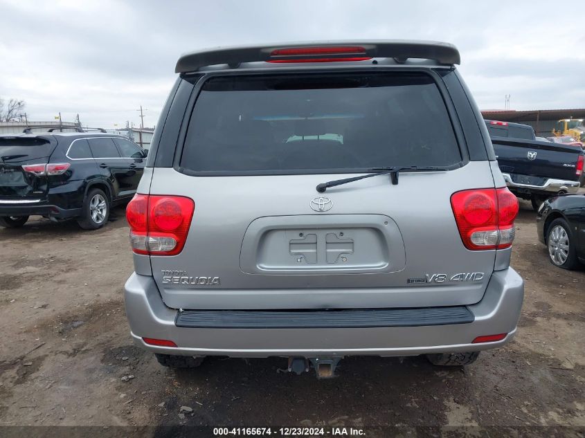 2007 Toyota Sequoia Limited V8 VIN: 5TDBT48A67S290000 Lot: 41165674