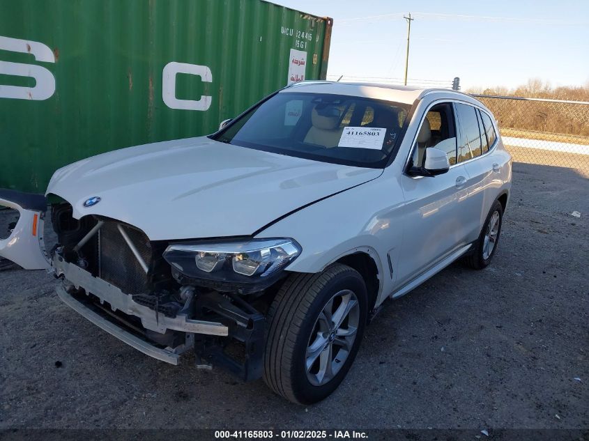 VIN 5UXTR7C51KLF33139 2019 BMW X3, Sdrive30I no.2