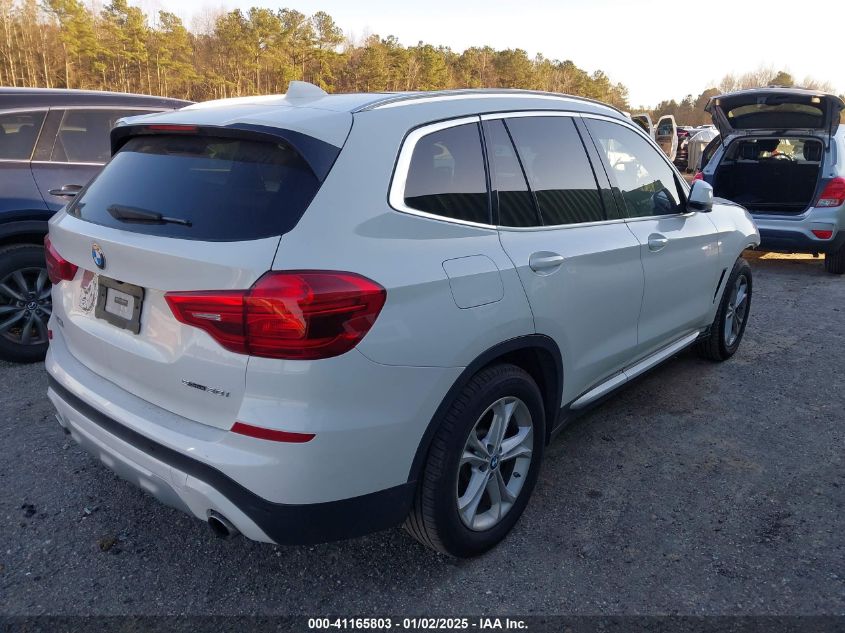 VIN 5UXTR7C51KLF33139 2019 BMW X3, Sdrive30I no.4