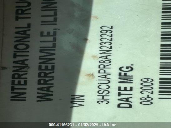 2010 International Prostar Lmtd VIN: 3HSCWAPR5AN232292 Lot: 41166231