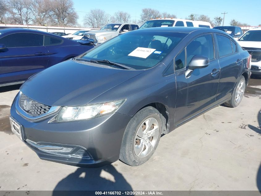 VIN 2HGFB2F58DH301072 2013 Honda Civic, LX no.2