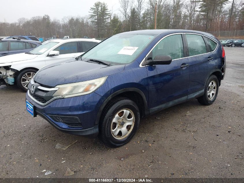 VIN 2HKRM4H3XFH630492 2015 Honda CR-V, LX no.2