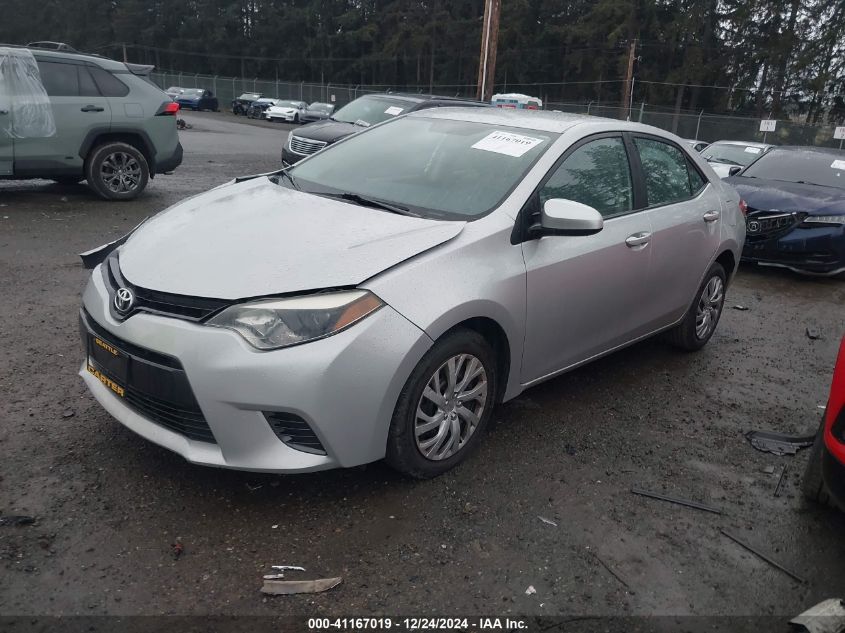 2016 TOYOTA COROLLA LE - 5YFBURHE5GP408785