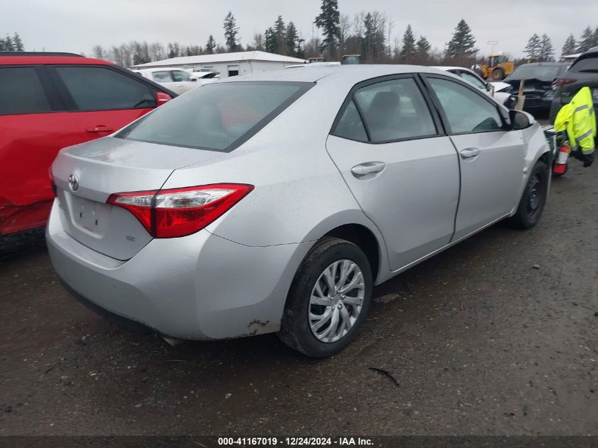 2016 TOYOTA COROLLA LE - 5YFBURHE5GP408785