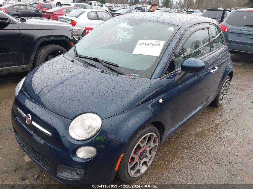 VIN 3C3CFFBR7FT616059 2015 Fiat 500, Sport no.2