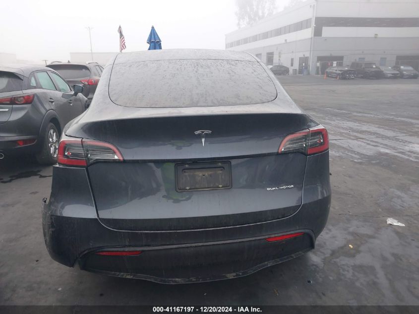 2021 Tesla Model Y Long Range Dual Motor All-Wheel Drive VIN: 5YJYGDEE3MF258160 Lot: 41167197