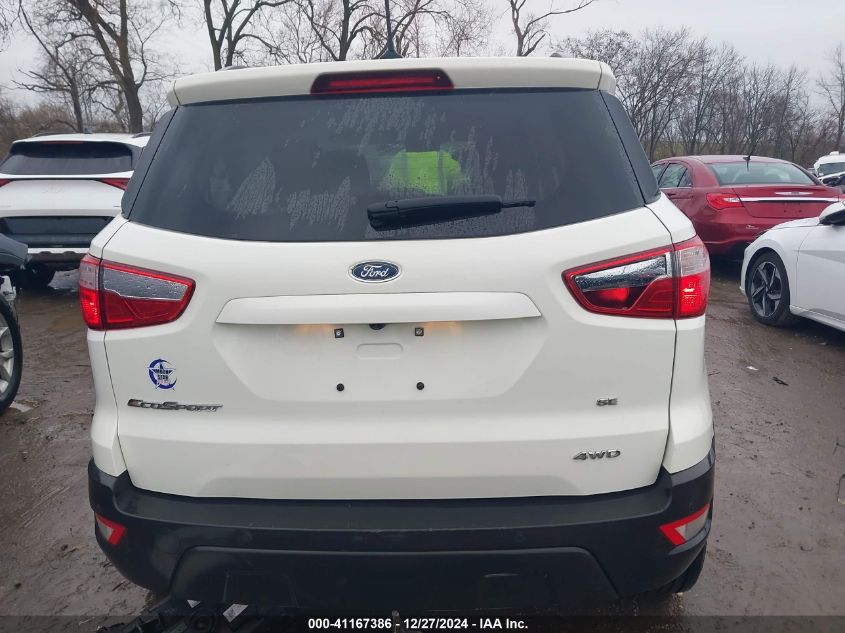 2018 Ford Ecosport Se VIN: MAJ6P1UL6JC172152 Lot: 41167386