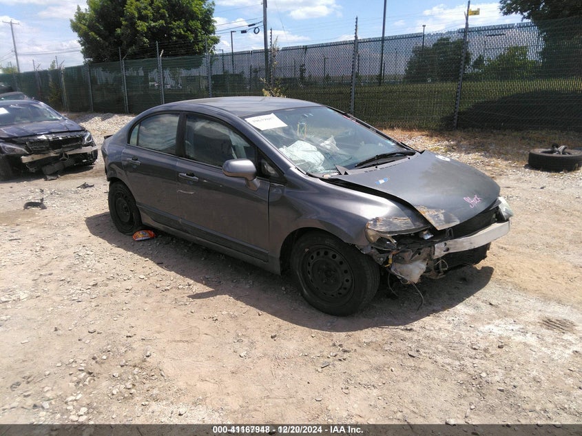 2009 Honda Civic Lx grey sedan gasoline 2HGFA16579H343673 photo #1