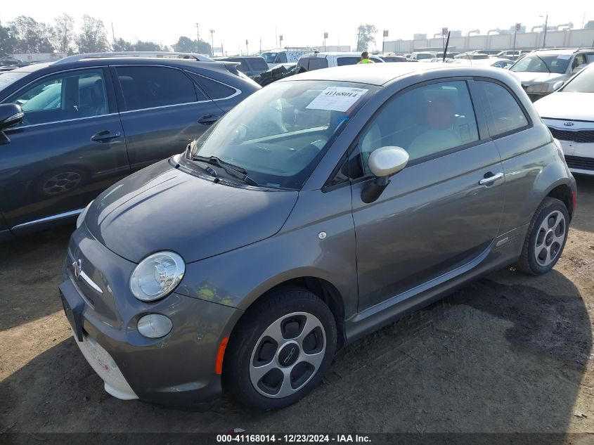 2013 Fiat 500E Battery Electric VIN: 3C3CFFGE6DT727575 Lot: 41168014