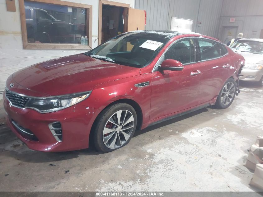 VIN 5XXGW4L29GG115125 2016 KIA Optima, Sx Turbo no.2