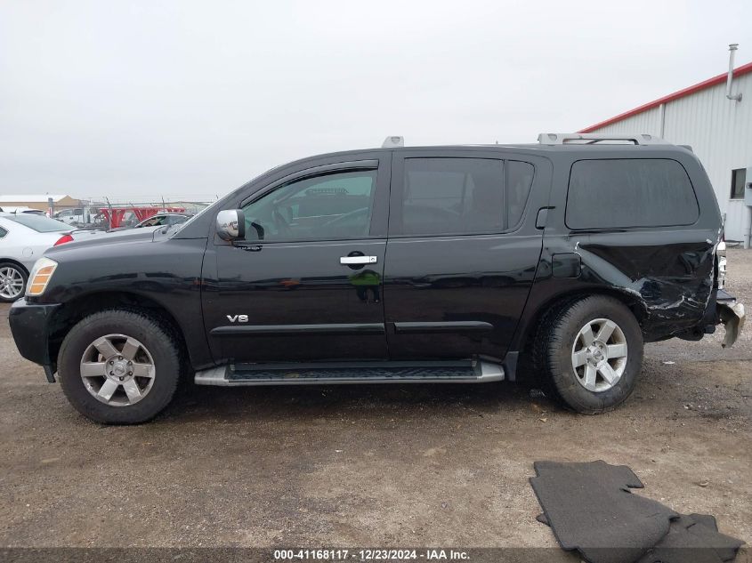 2005 Nissan Armada Se/Le VIN: 5N1AA08B75N740349 Lot: 41168117