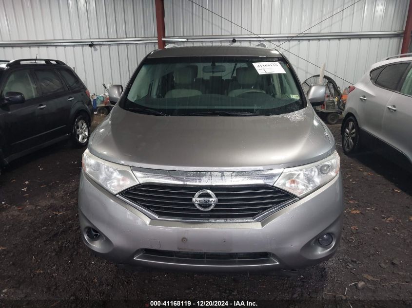 2012 Nissan Quest S VIN: JN8AE2KP6C9031608 Lot: 41168119