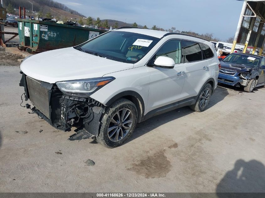 VIN KM8SMDHF7HU209961 2017 Hyundai Santa Fe, SE no.2