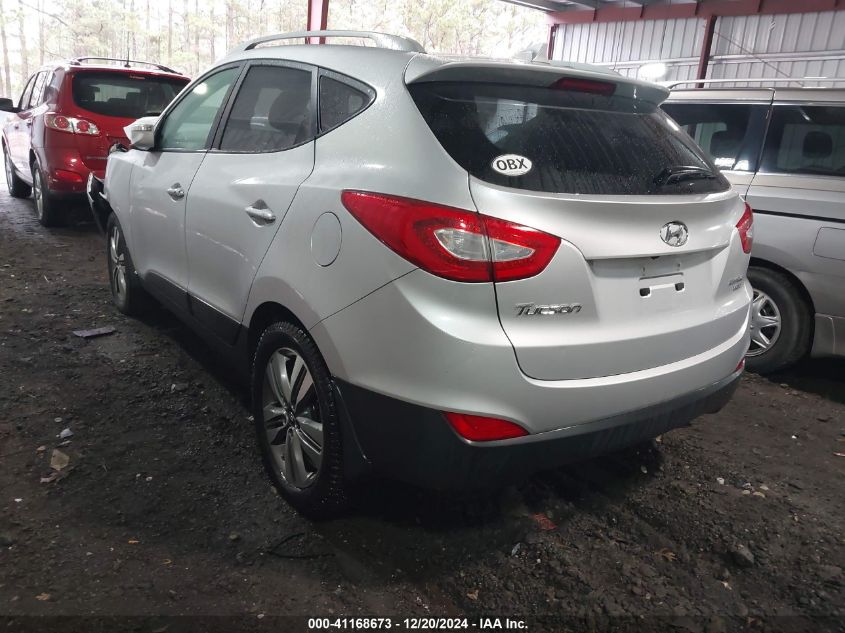 VIN KM8JUCAGXEU891366 2014 Hyundai Tucson, Limited no.3