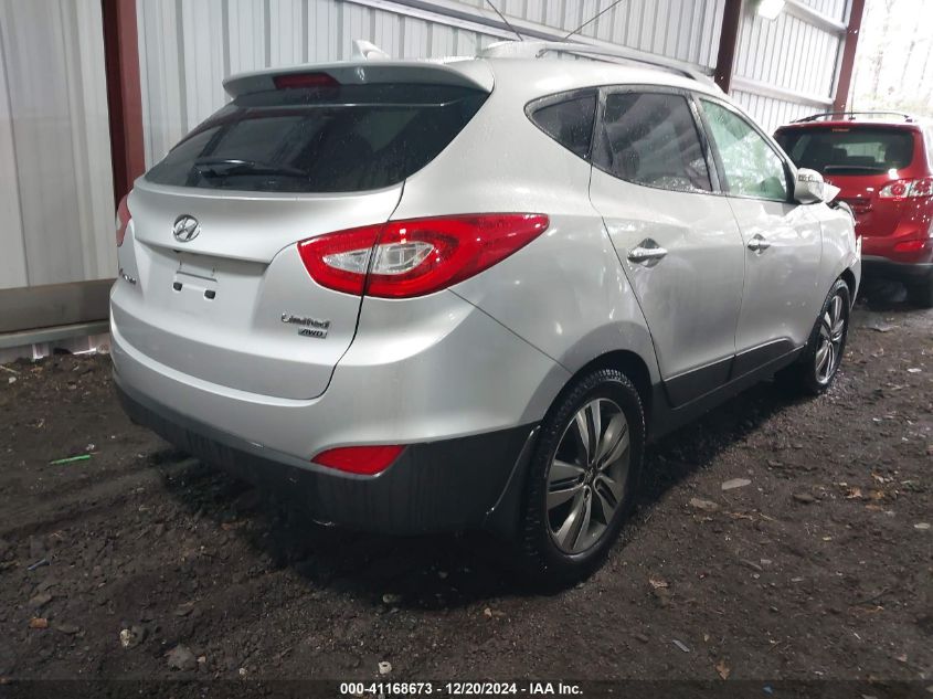 VIN KM8JUCAGXEU891366 2014 Hyundai Tucson, Limited no.4