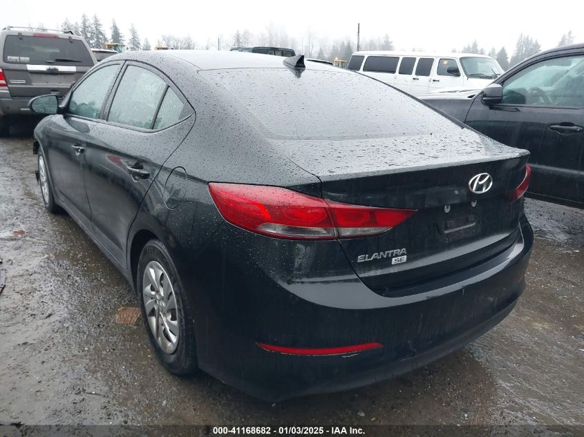 VIN 5NPD74LF8HH076634 2017 Hyundai Elantra, SE no.3