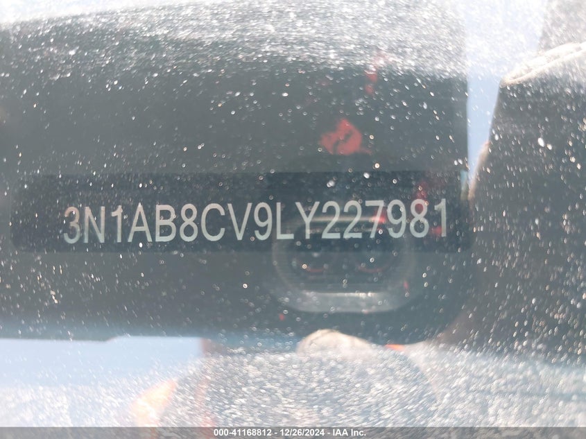 2020 NISSAN SENTRA VIN: 3N1AB8CV9LY227981