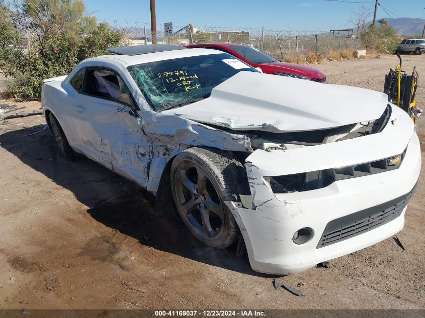 2014 Chevrolet Camaro 2Lt VIN: 2G1FG1E35E9190284 Lot: 41169037