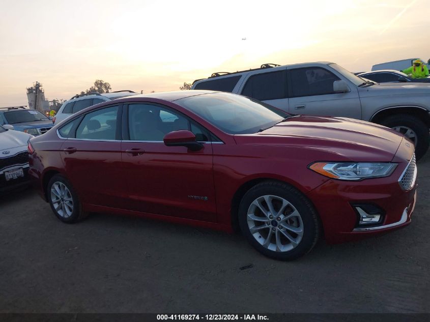 VIN 3FA6P0LU8KR256917 2019 Ford Fusion, Hybrid SE no.13