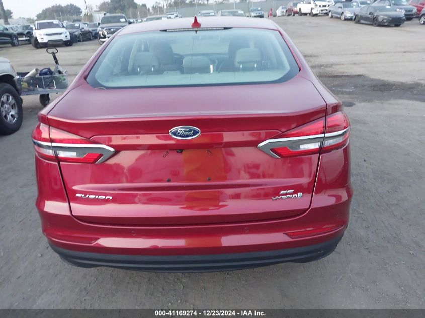 VIN 3FA6P0LU8KR256917 2019 Ford Fusion, Hybrid SE no.6