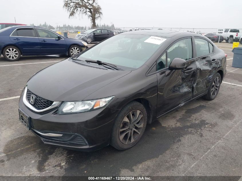 VIN 19XFB2F81DE251538 2013 Honda Civic, EX no.2