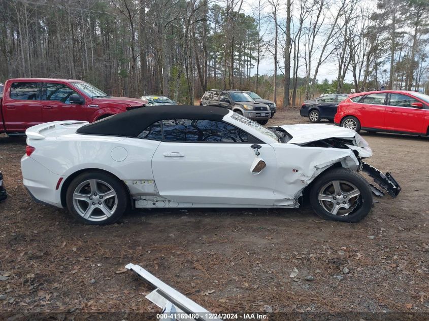 2019 Chevrolet Camaro 1Lt VIN: 1G1FB3DXXK0124754 Lot: 41169480