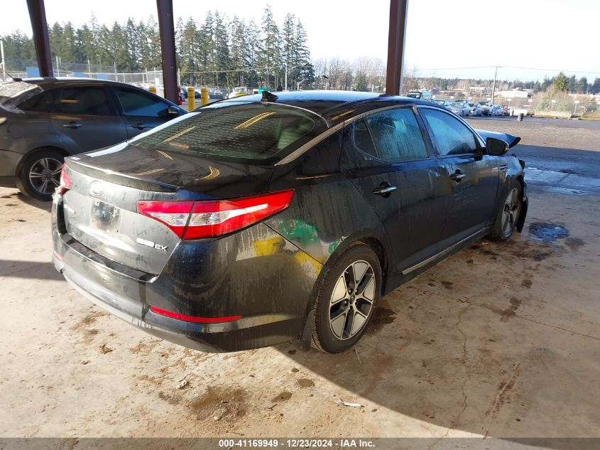 VIN KNAGM4AD7D5049679 2013 KIA Optima, Hybrid EX no.4