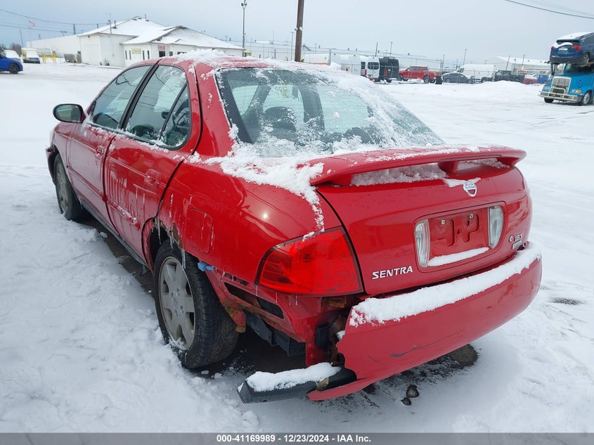 2006 NISSAN SENTRA VIN: 3N1CB51D26L641526