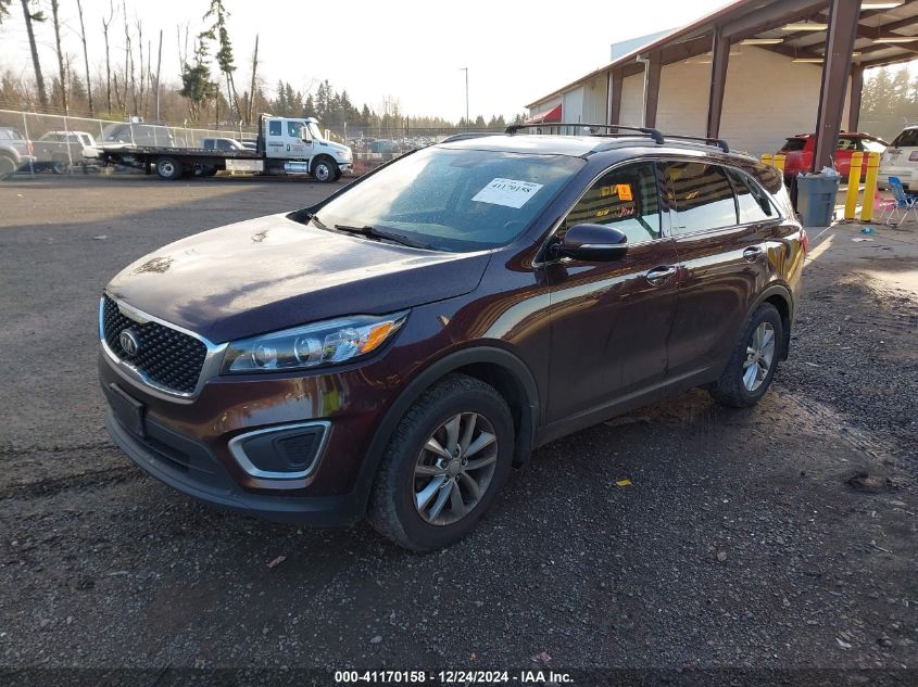 VIN 5XYPG4A30GG043140 2016 KIA Sorento, 2.4L Lx no.2