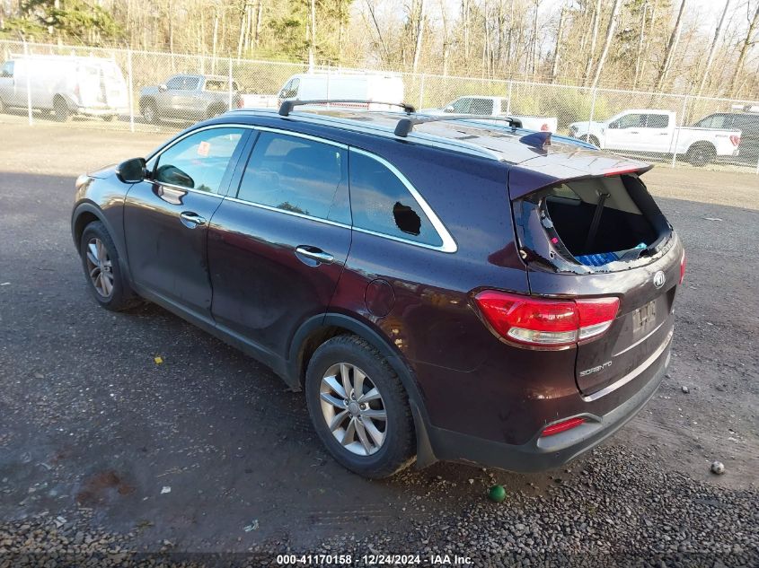 VIN 5XYPG4A30GG043140 2016 KIA Sorento, 2.4L Lx no.3