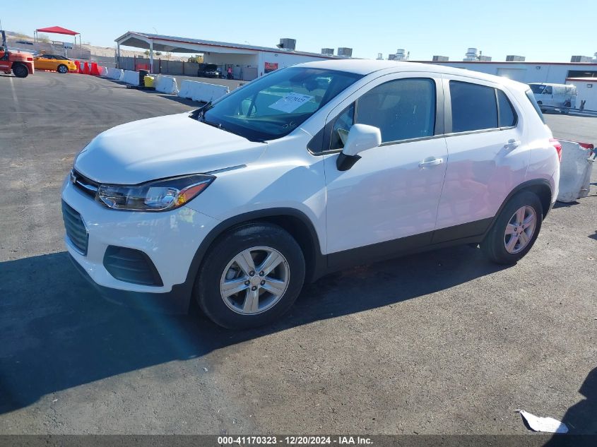 VIN 3GNCJKSB2LL163851 2020 Chevrolet Trax, Fwd Ls no.2