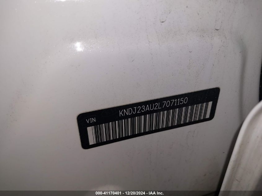 2020 KIA SOUL VIN: KNDJ23AU2L7071150