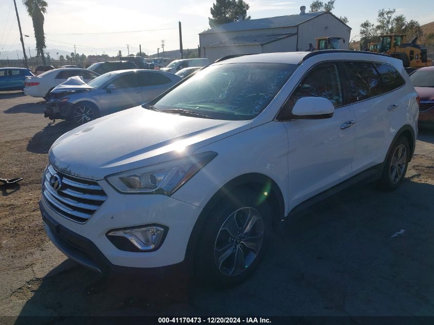 VIN KM8SMDHF7GU161778 2016 Hyundai Santa Fe, SE no.2