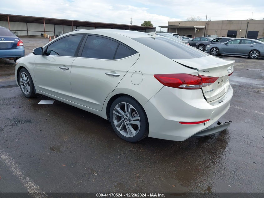 2017 HYUNDAI ELANTRA VIN: KMHD84LF7HU164735