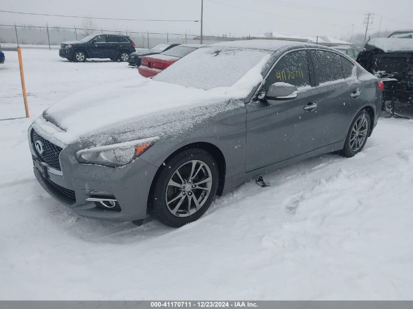 VIN JN1EV7AR1HM840261 2017 Infiniti Q50, 3.0T Signa... no.2