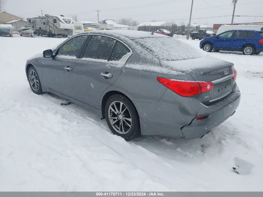 VIN JN1EV7AR1HM840261 2017 Infiniti Q50, 3.0T Signa... no.3