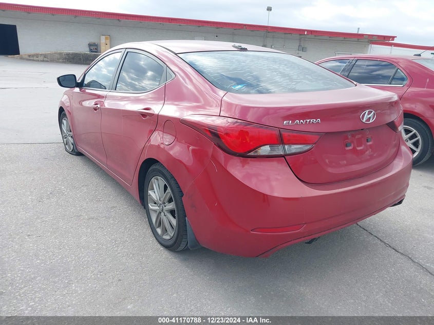 2016 HYUNDAI ELANTRA VIN: KMHDH4AE3GU518694