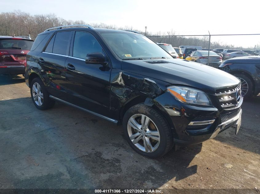 VIN 4JGDA5HBXEA376610 2014 MERCEDES-BENZ ML 350 no.1