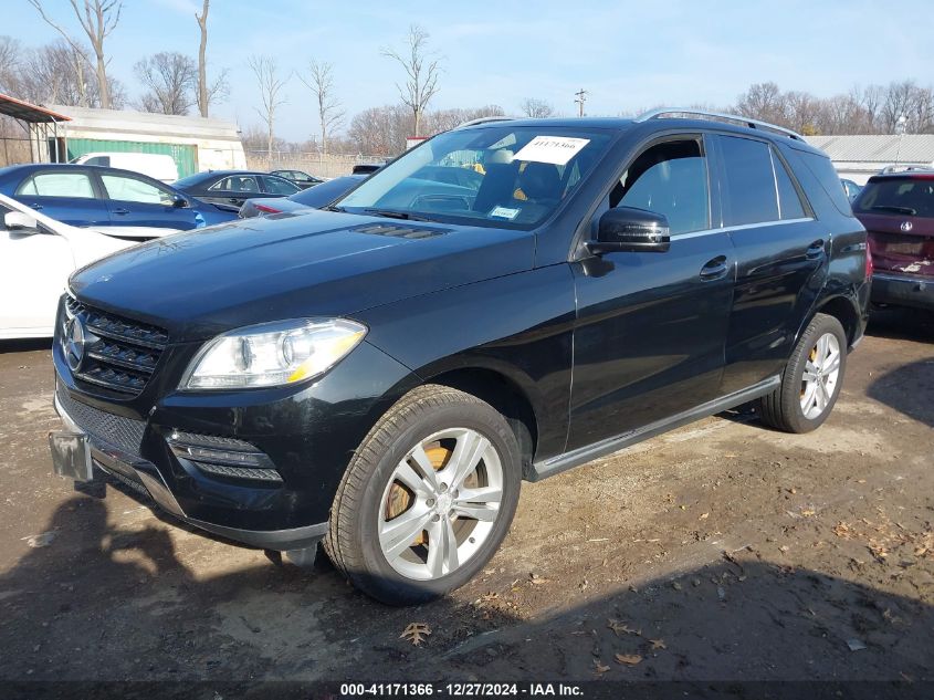 VIN 4JGDA5HBXEA376610 2014 MERCEDES-BENZ ML 350 no.2